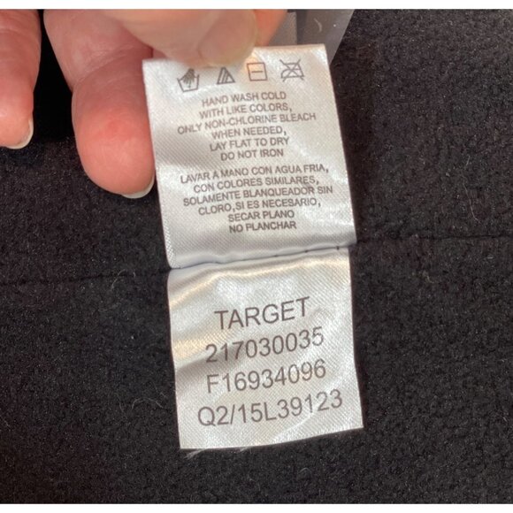 PANDA Winter Hat Toboggan Child's Size 2T—5T White Black Red Pompom Fleece Lined - Picture 10 of 10